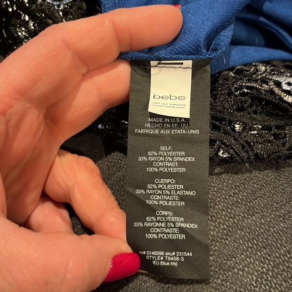 2B Bebe Peplum Top - Picture 5 of 6